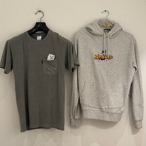 RIPNDIP Bundle – Pocket Cat Tee + Logo Hoodie – Streetwear Set